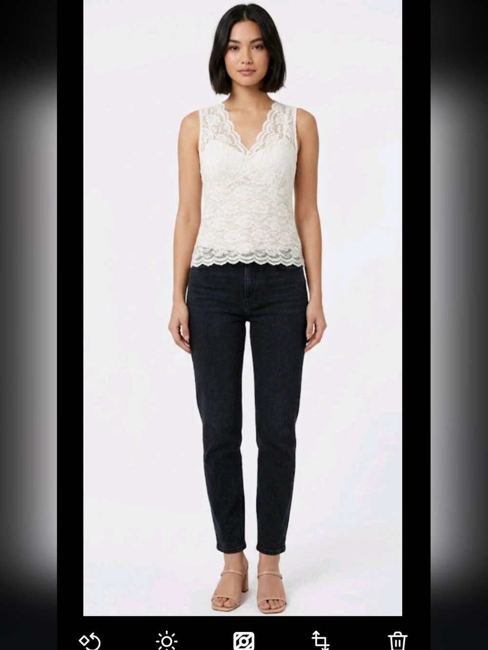 NWT Ann Taylor Factory Lace Top Blouse Cami Whimsical Coquette Size 2